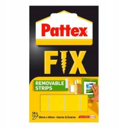 PATTEX FIX USUWALNE PASKI MONTAŻOWE 40mm x 10mm